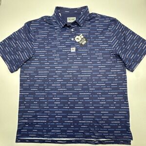 Elliot Collection polo shirt NWT Plumb Bob Classic Size L Moss Foundation SPF 50